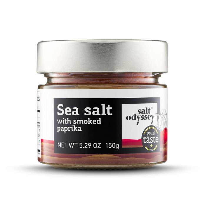 Θαλασσινό αλάτι καπνιστο σε βάζο 150g