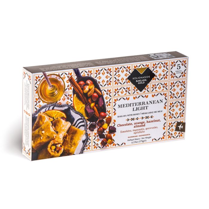 Μπακαλαβάς Meditteranian light Σοκολάτα - Πορτοκάλι 175g